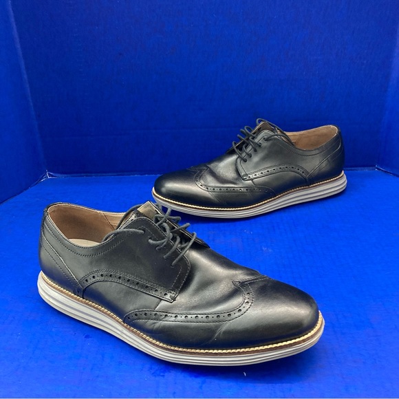 Cole Haan Shoes Cole Haan Original Grand Wingtip Shoes Mens Us 3 W C2647 Black Leather
